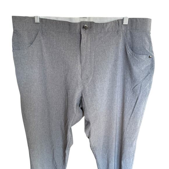 Black Clover Pants Gray Men's 38L Stretch Performance Gusset Preppy Prep - Picture 2 of 10